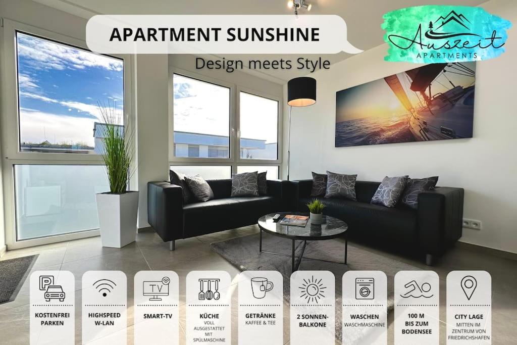 Auszeit Apartment Sunshine Фрідріхсгафен Екстер'єр фото